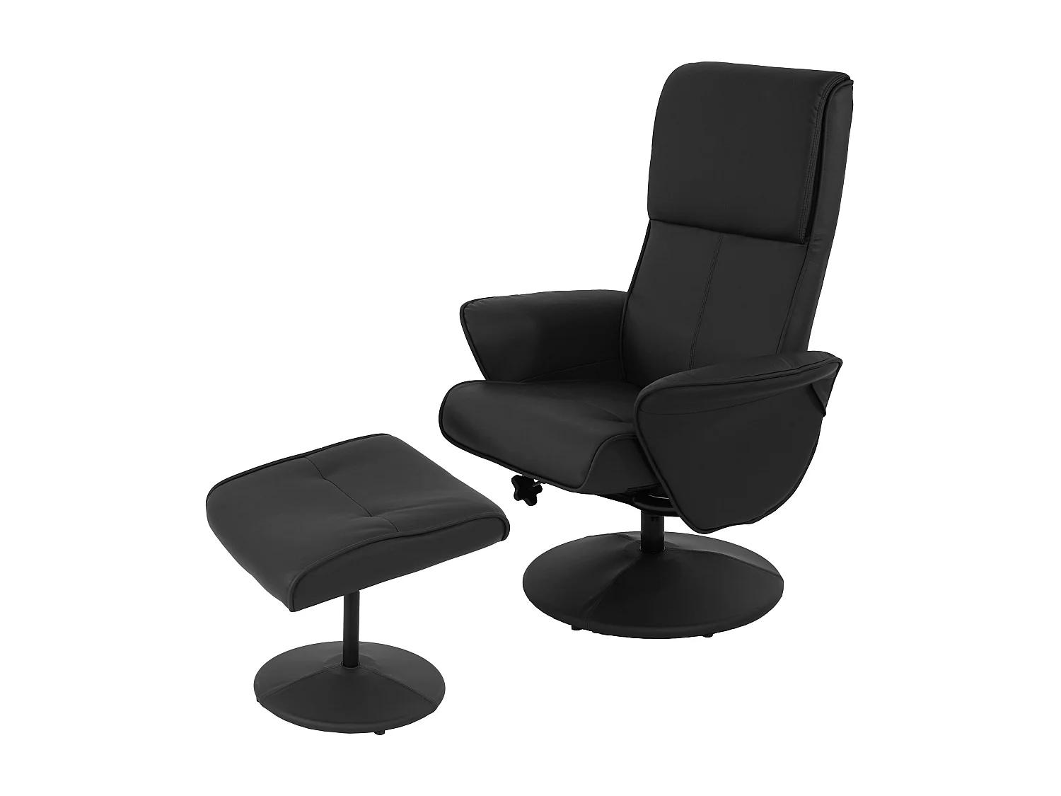 Fauteuil de relaxation TV noire 75 x 59 x 114 cm 04_0001940