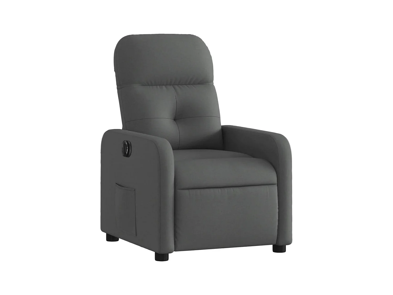 Fauteuil relax TV fonction tissu grise 66 x 89 x 96 cm DEC028348
