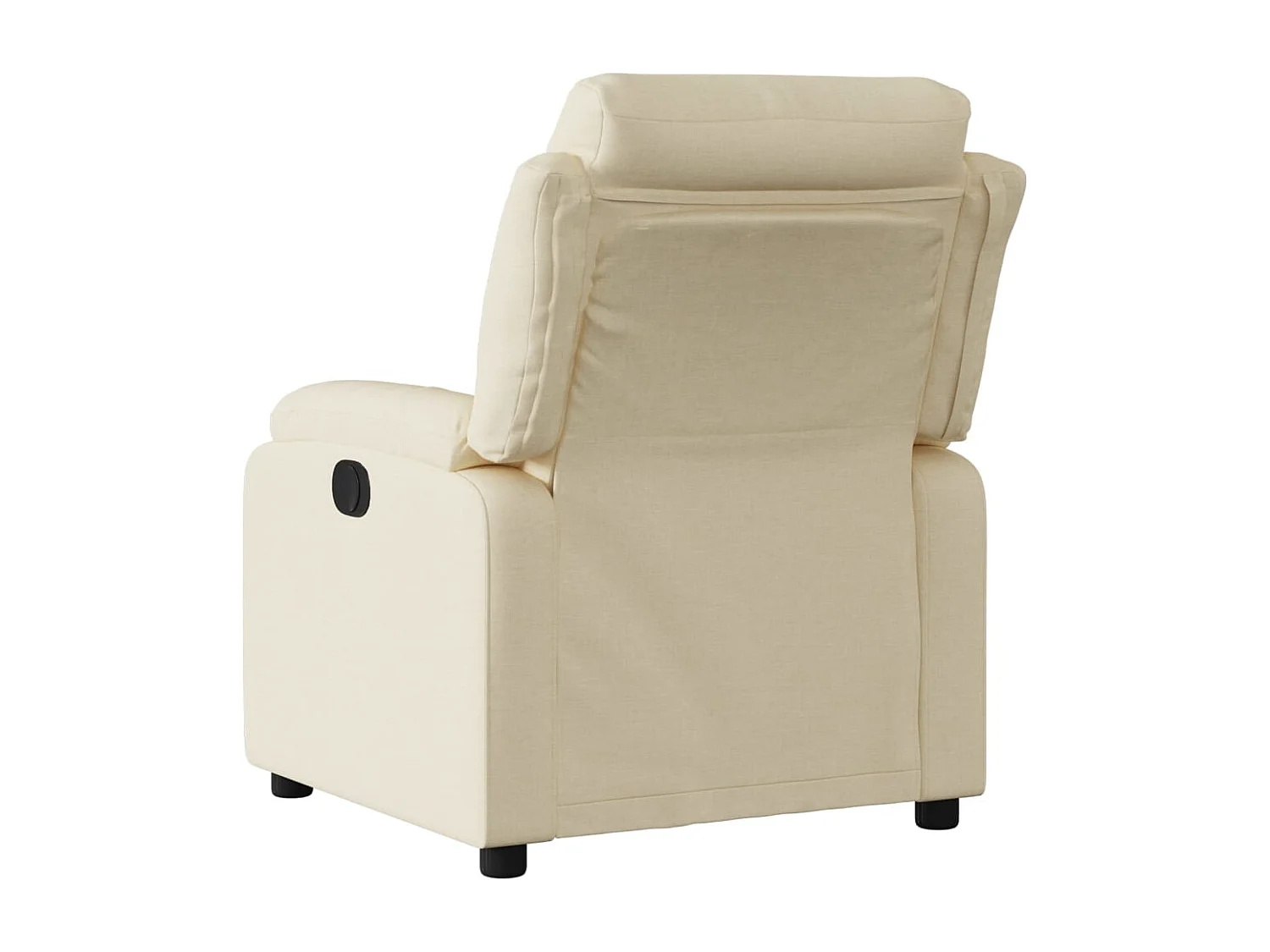 Fauteuil relax TV fonction tissu crème 75 x 92.5 x 100 cm DEC028289