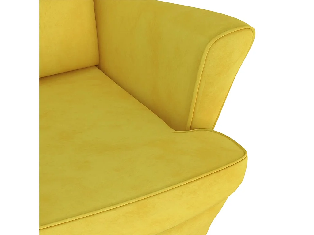 Fauteuil relax extra confort jaune 78 x 90 x 96.5 cm DEC028694