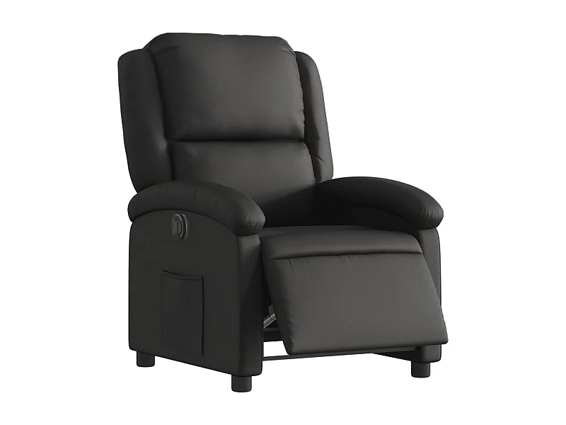 Fauteuil relax TV fonction cuir noire 71 x 86.5 x 99.5 cm DEC028459