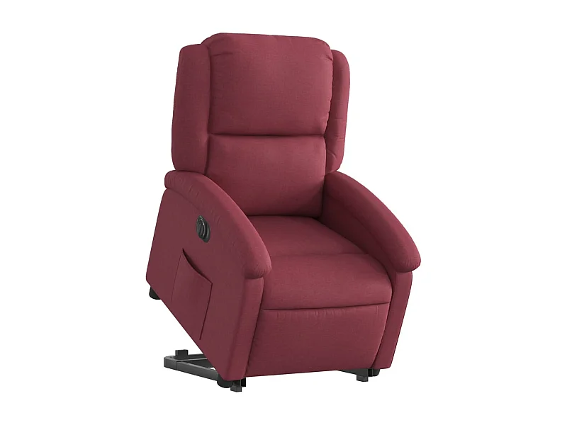 Fauteuil relax TV fonction tissu bordeaux 71 x 86.5 x 99.5 cm DEC028540