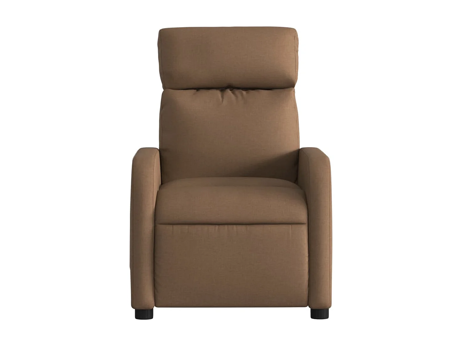 Fauteuil relax TV rembourrage tissu marron 66 x 89.5 x 95.5 cm DEC028059