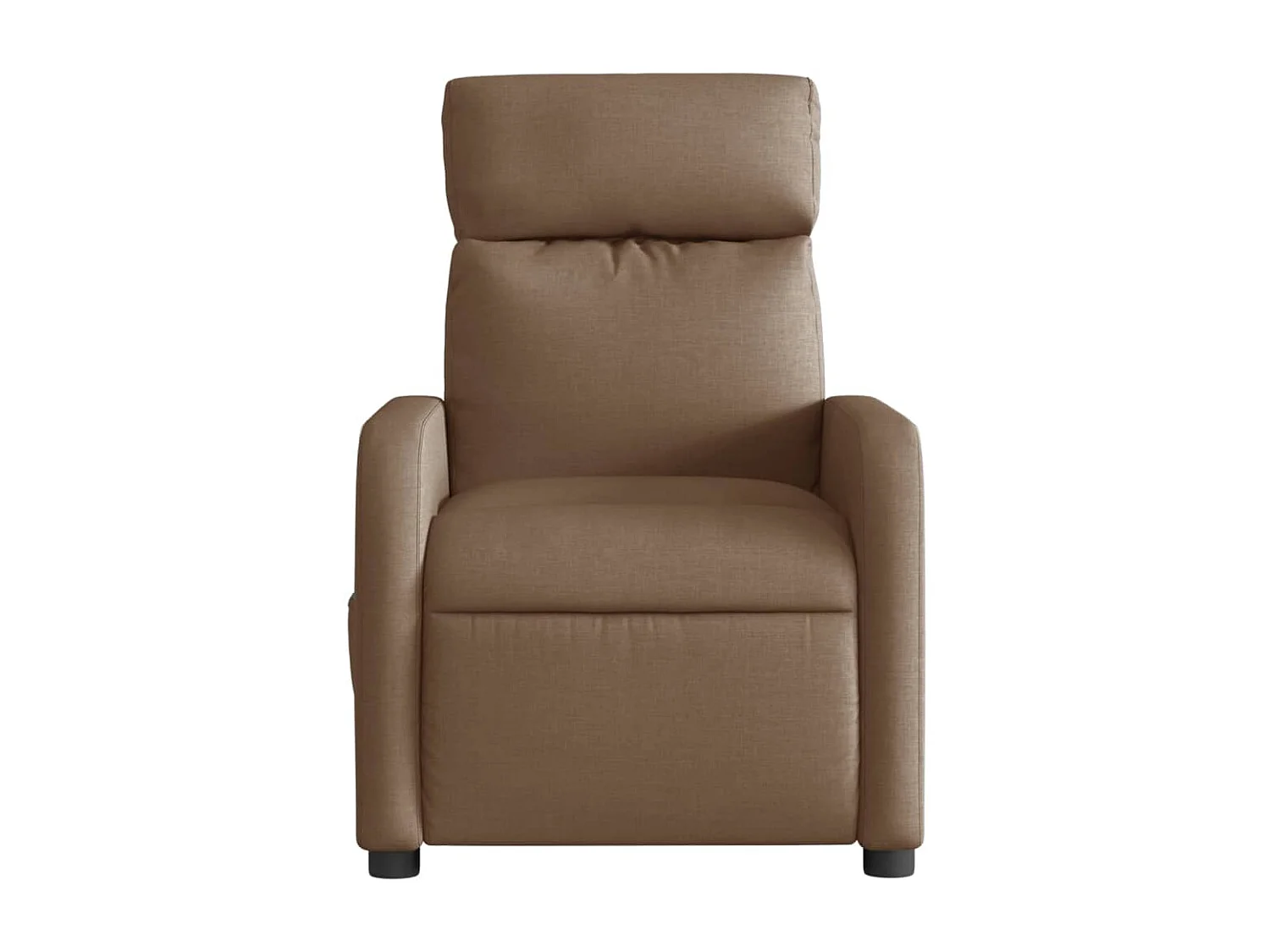 Fauteuil relax TV fonction tissu marron 66 x 89.5 x 95.5 cm DEC028454