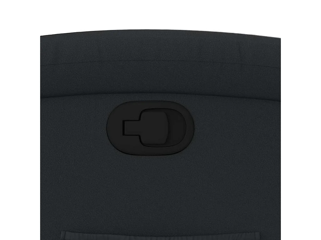 Fauteuil relax TV rembourrage cuir noire 71 x 86.5 x 99.5 cm DEC028064