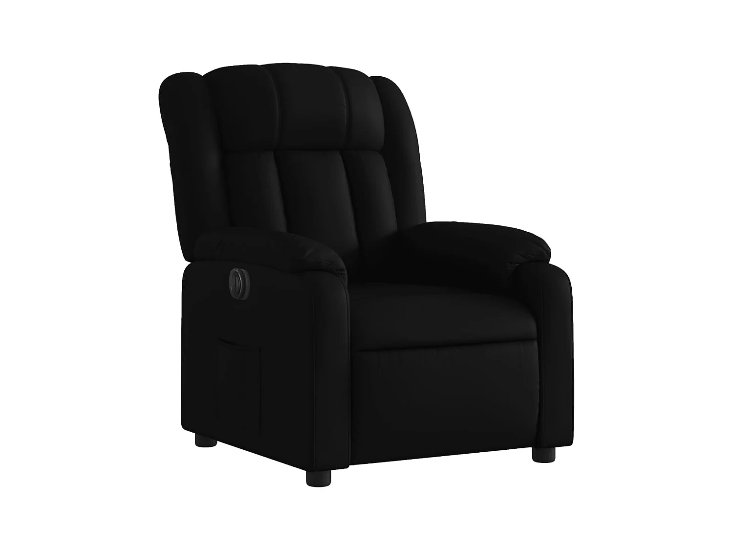 Fauteuil relax TV fonction PVC noire 78 x 92 x 98 cm DEC028480