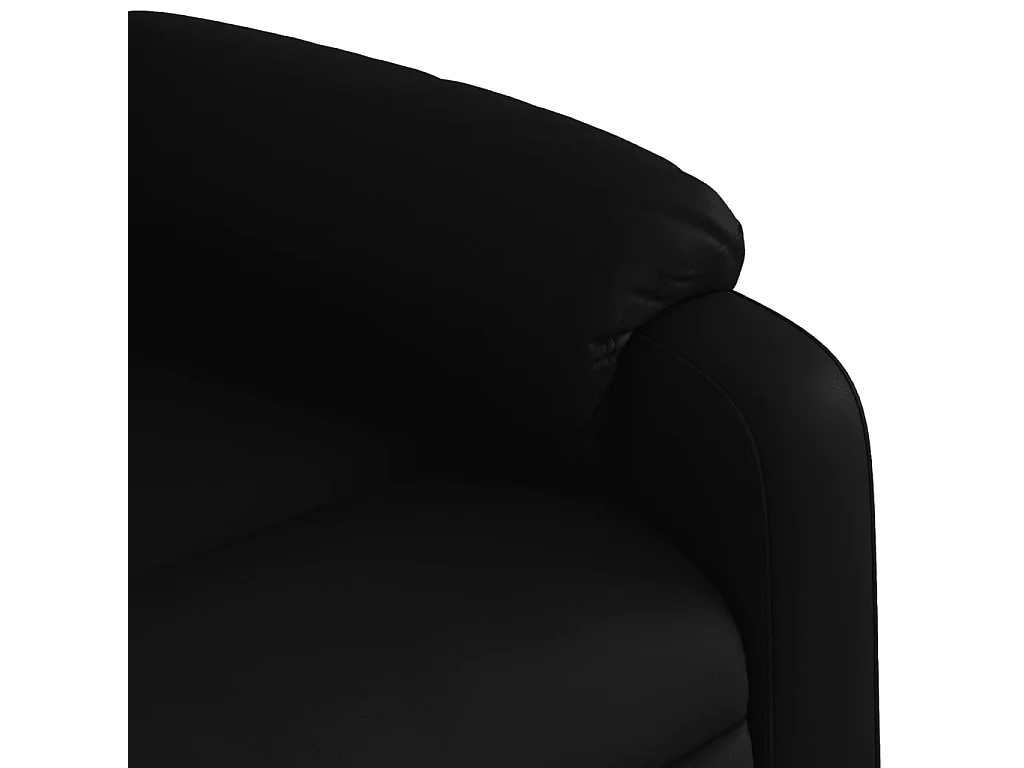 Fauteuil relax TV fonction PVC noire 78 x 92 x 98 cm DEC028480