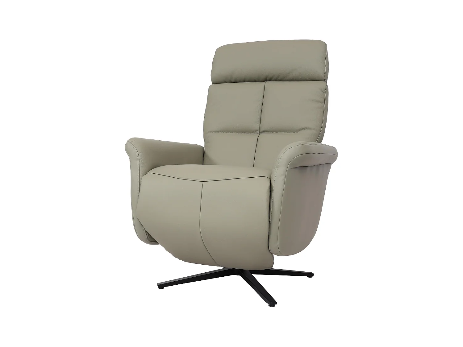 Fauteuil de relaxation tv cuir grise 77 x 60 x 88 cm 04_0006828