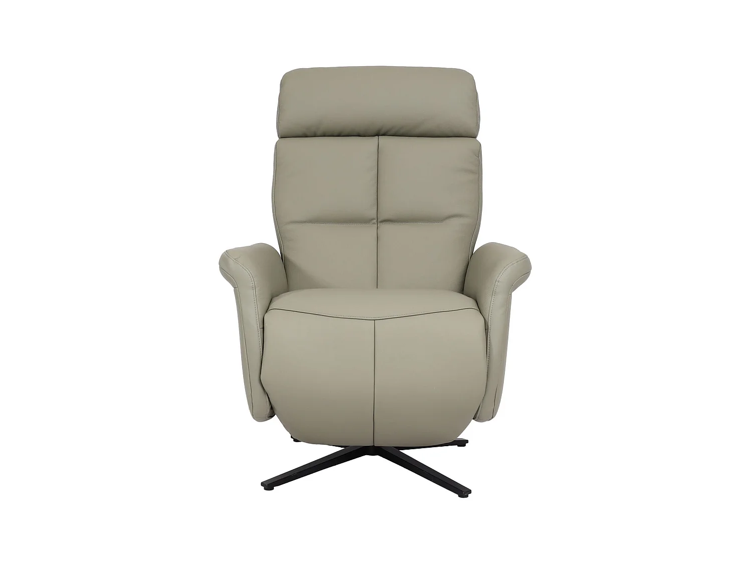 Fauteuil de relaxation tv cuir grise 77 x 60 x 88 cm 04_0006828