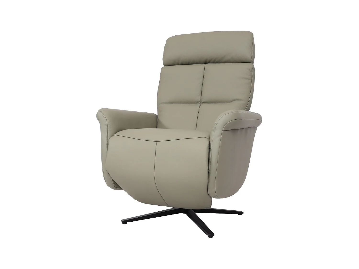 Fauteuil de relaxation tv cuir grise 77 x 60 x 88 cm 04_0006828