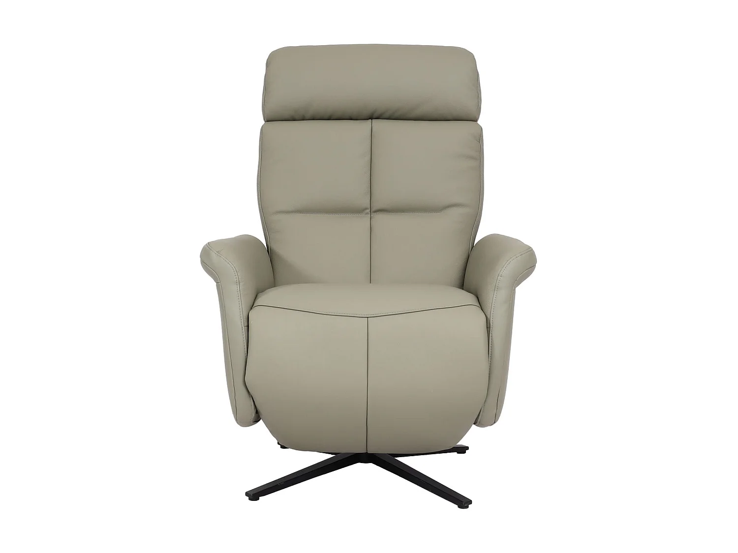 Fauteuil de relaxation tv cuir grie 77 x 60 x 88 cm 04_0006828