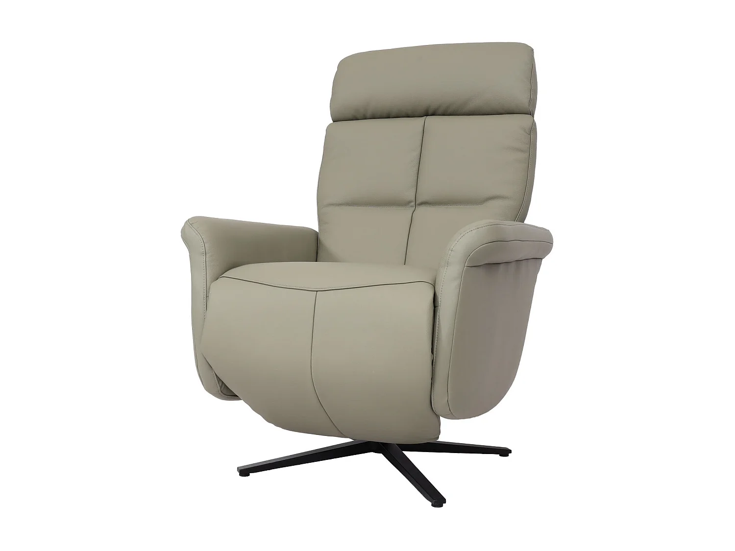 Fauteuil de relaxation tv cuir grie 77 x 60 x 88 cm 04_0006828