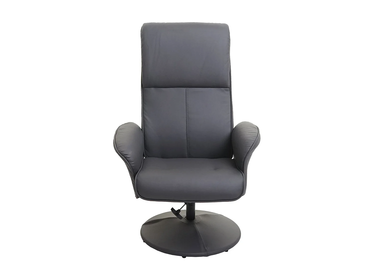 Fauteuil relaxation TV inclinable PVC grise 75 x 59 x 114 cm 04_0001943