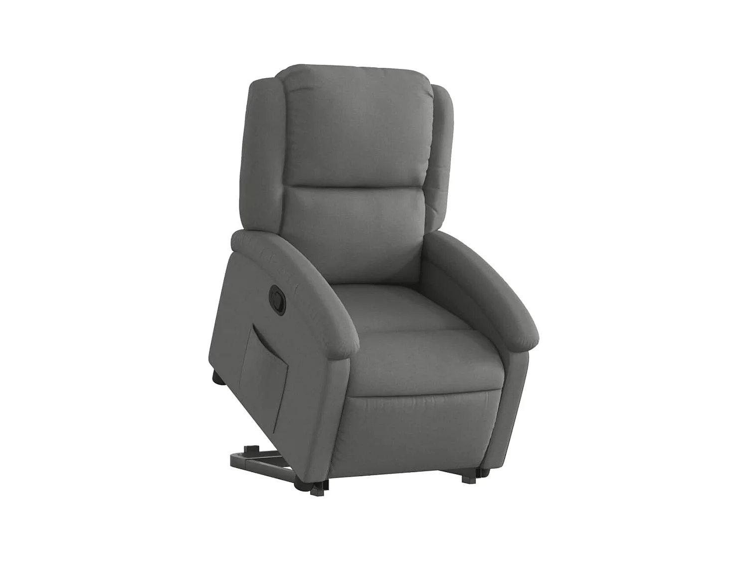 Fauteuil relax TV rembourrage tissu grise 71 x 86.5 x 99.5 cm DEC027956
