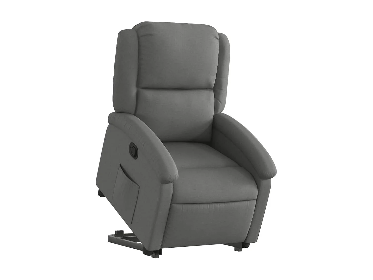 Fauteuil relax TV rembourrage tissu grise 71 x 86.5 x 99.5 cm DEC027956