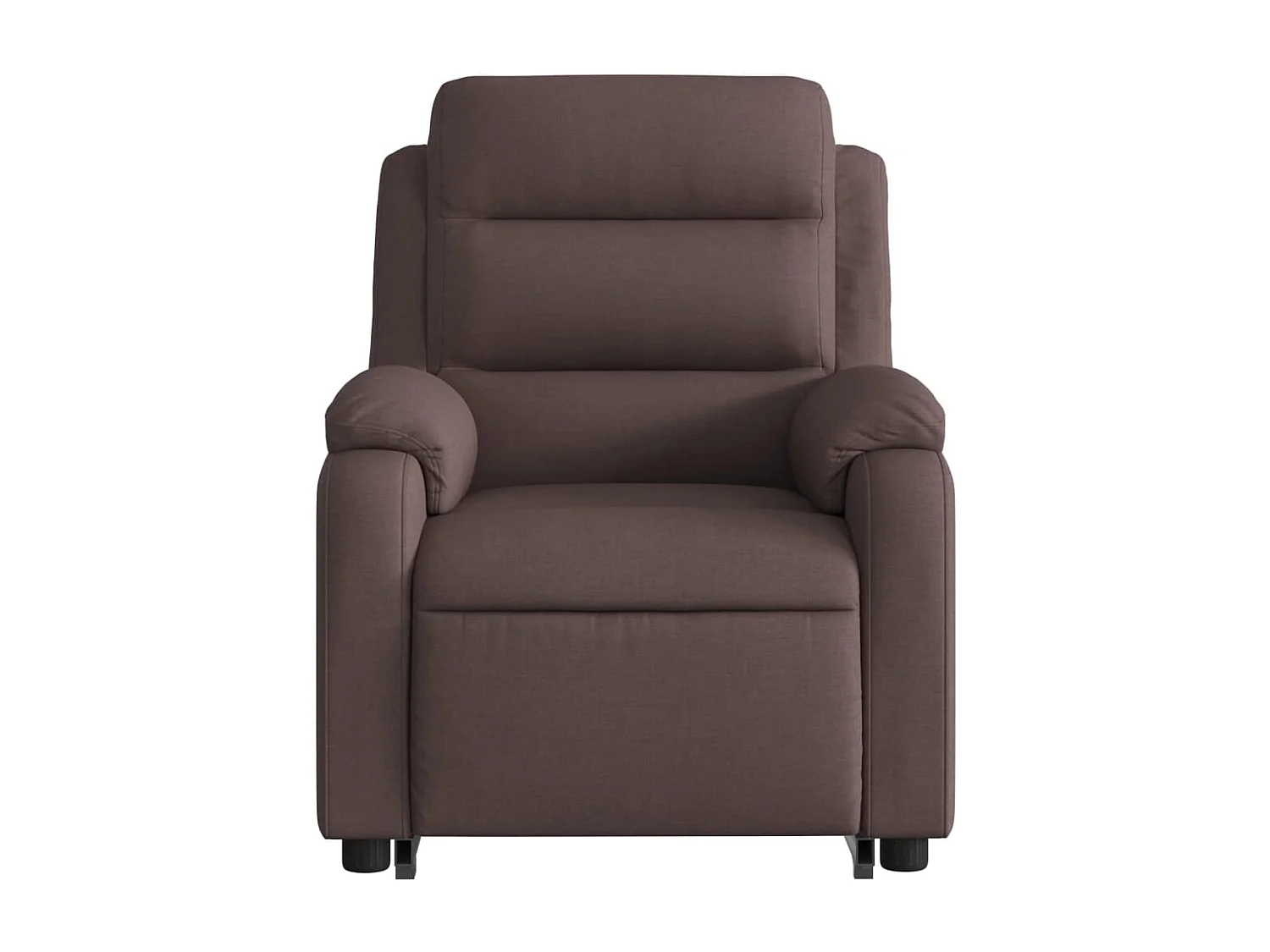 Fauteuil relax TV fonction tissu marron 75 x 92.5 x 100 cm DEC028403