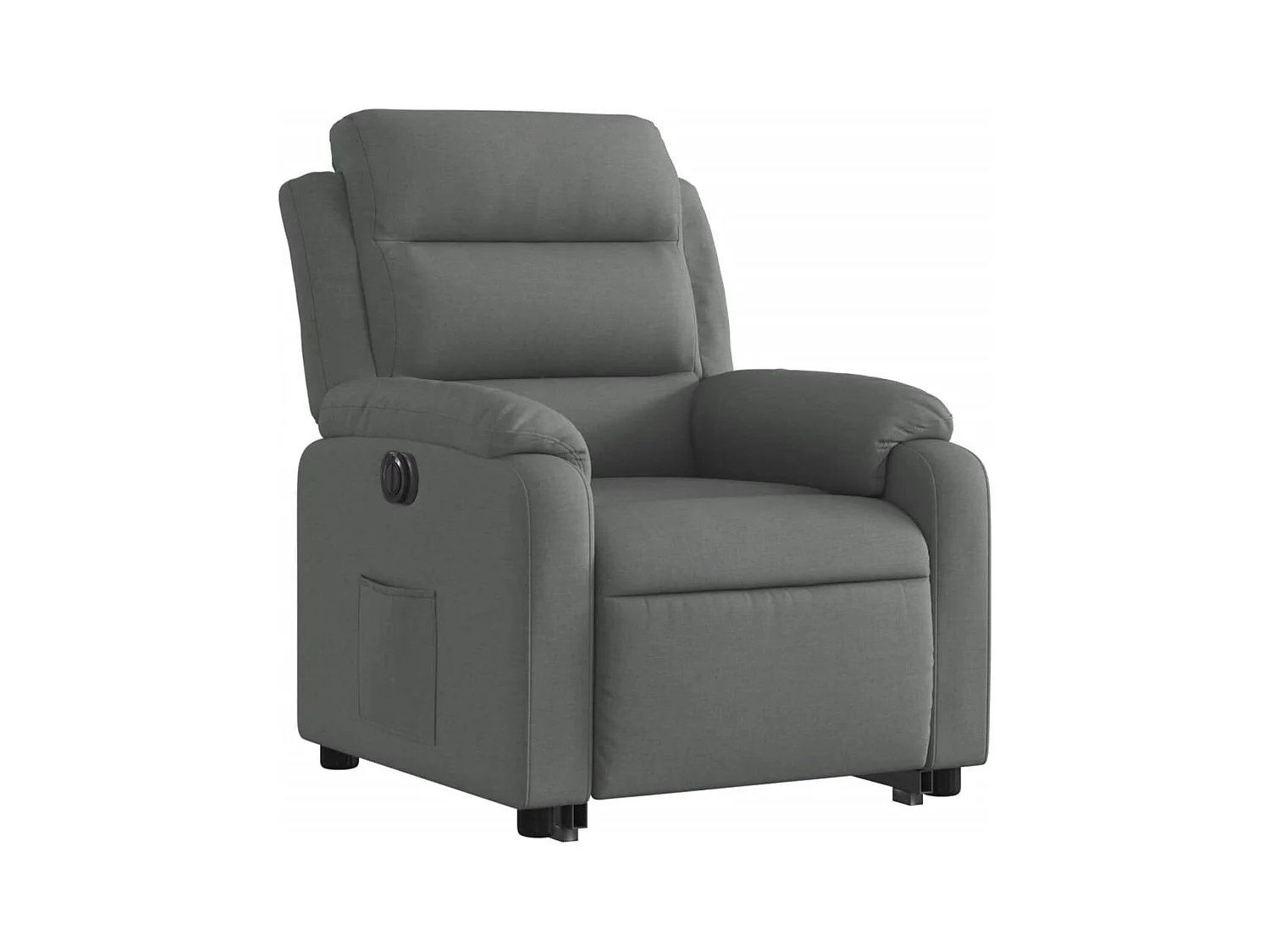 Fauteuil relax TV fonction tissu grise 75 x 92.5 x 100 cm DEC028364