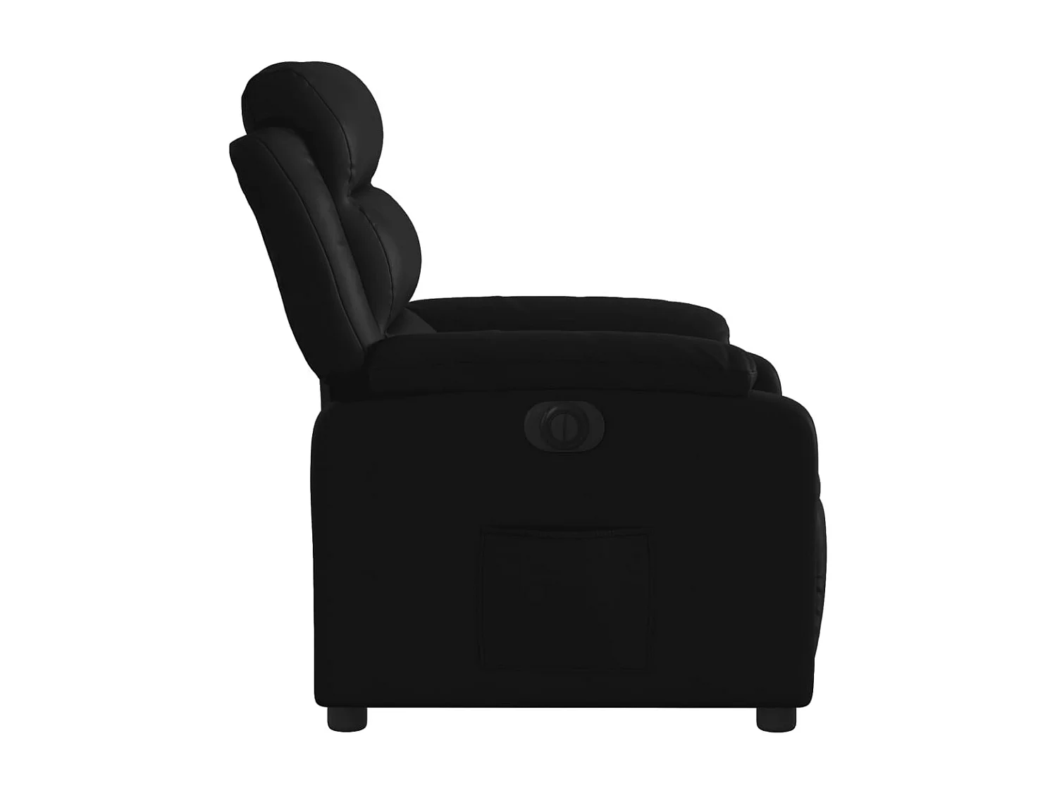 Fauteuil relax TV fonction PVC noire 75 x 92.5 x 100 cm DEC028460
