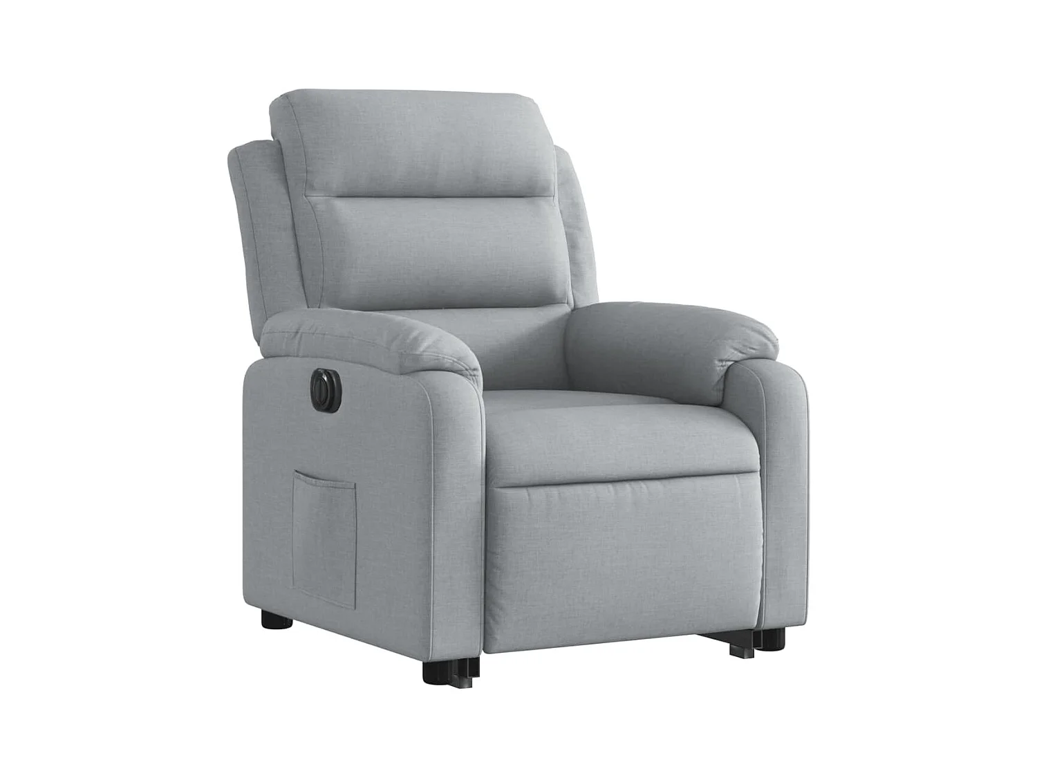 Fauteuil relax TV fonction tissu grise 75 x 92.5 x 100 cm DEC028320