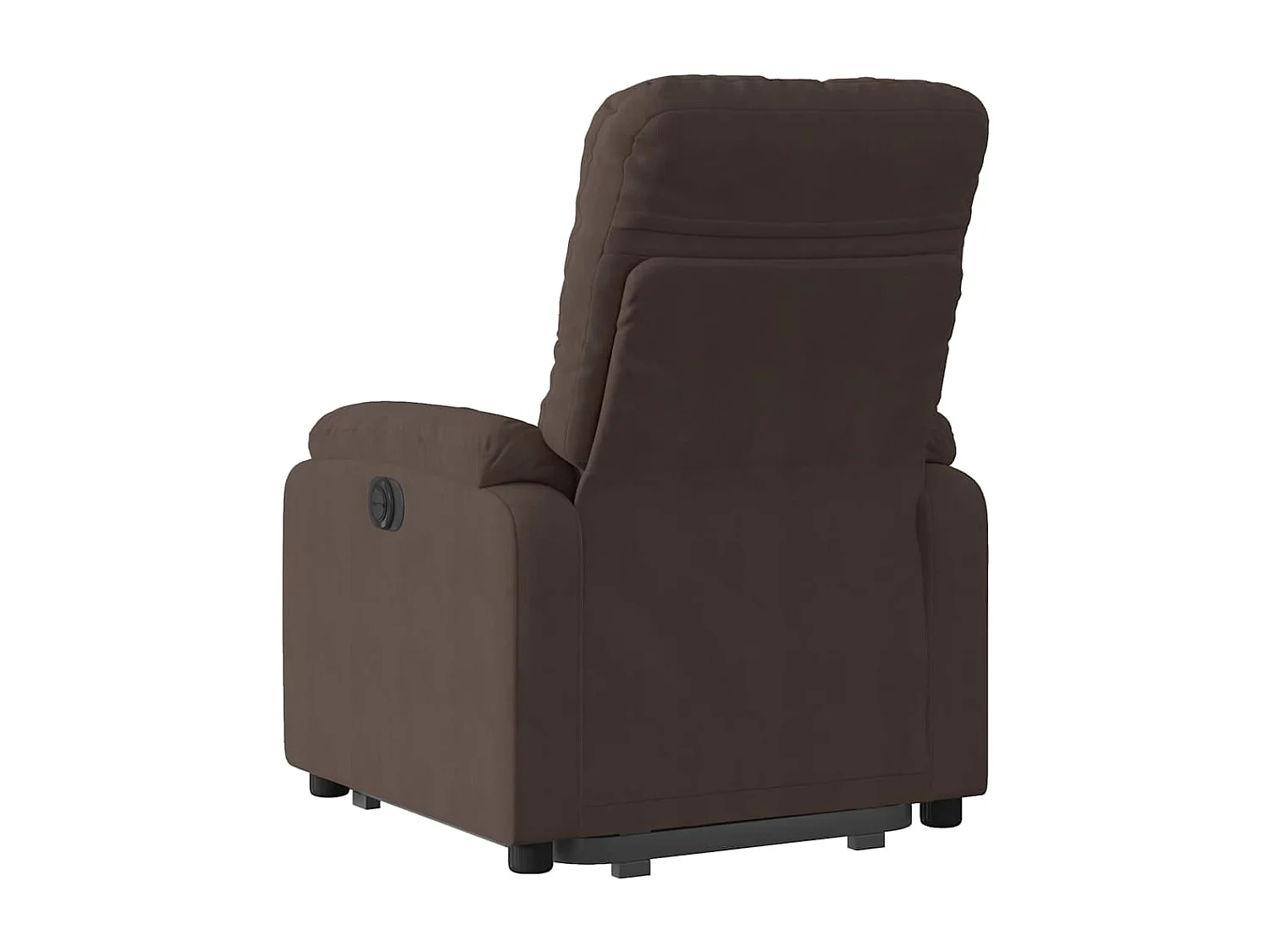 Fauteuil relax TV fonction tissu marron 75 x 89.5 x 103.5 cm DEC028457