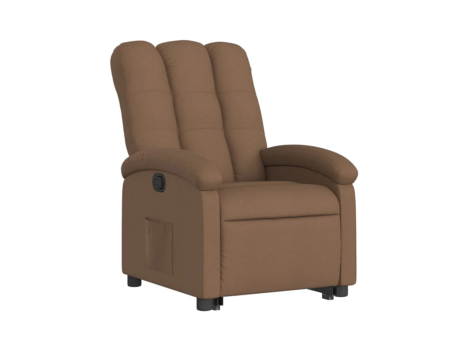 Fauteuil relax TV rembourrage tissu marron 70 x 93 x 101 cm DEC028051
