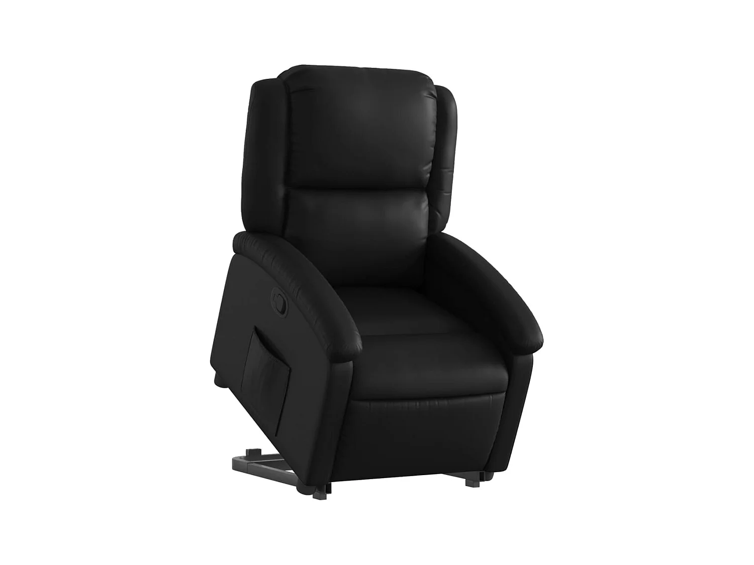 Fauteuil relax TV rembourrage PVC noire 71 x 86.5 x 99.5 cm DEC028070