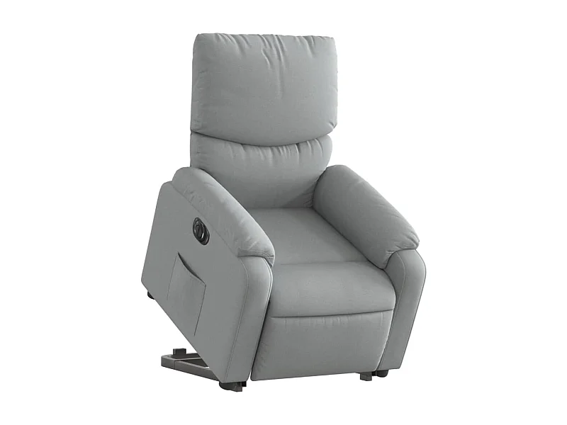 Fauteuil relax TV fonction tissu grise 75 x 99 x 99 cm DEC028326
