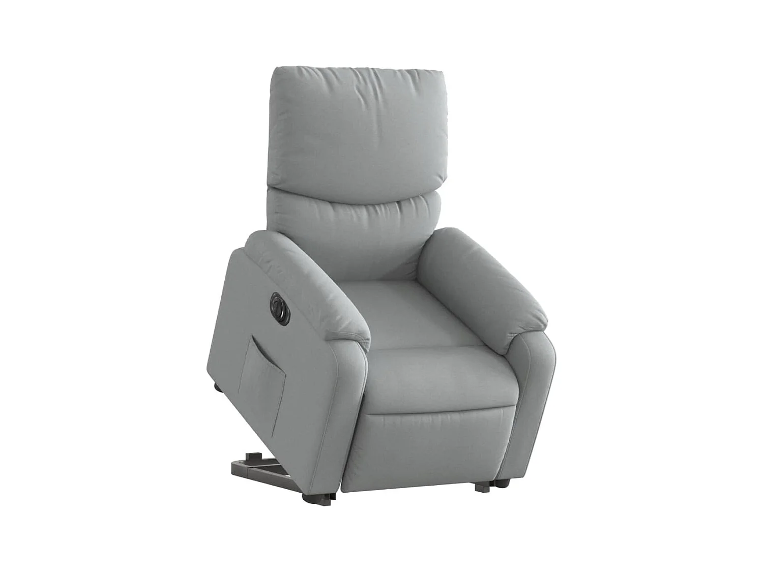 Fauteuil relax TV fonction tissu grise 75 x 99 x 99 cm DEC028326