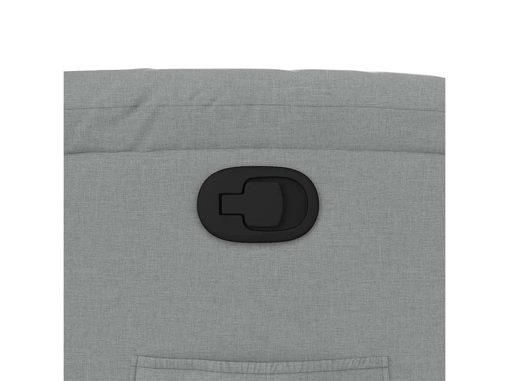 Fauteuil relax TV rembourrage tissu grise 77 x 95 x 99 cm DEC027897