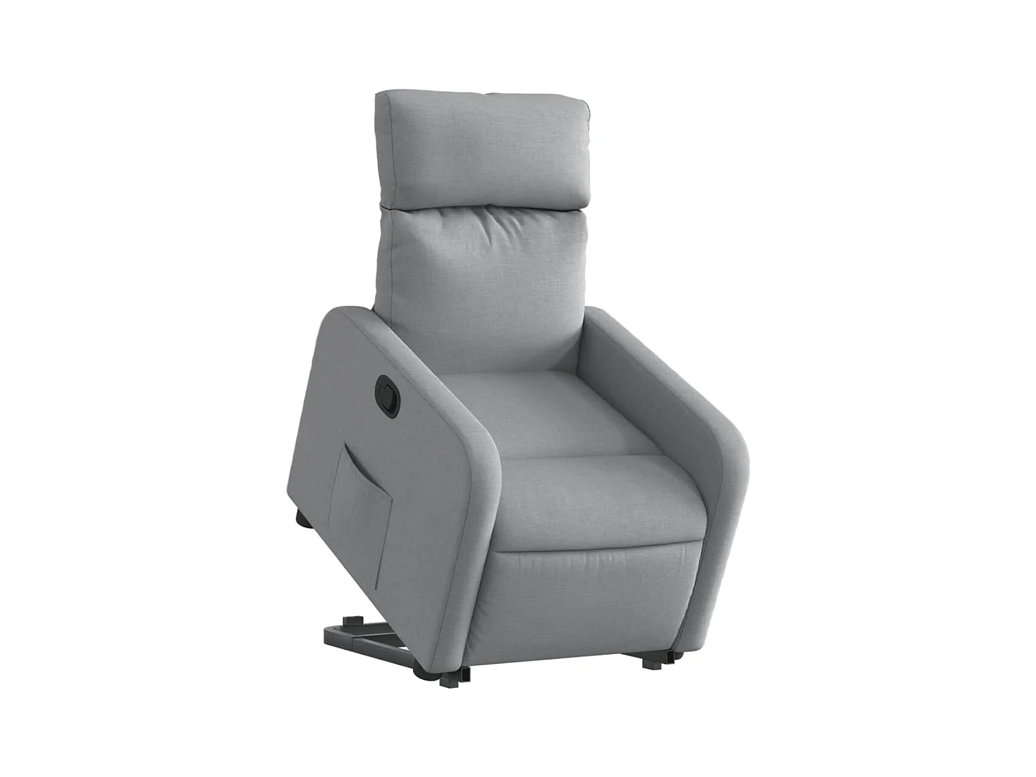 Fauteuil relax TV rembourrage tissu grise 66 x 89.5 x 95.5 cm DEC027911