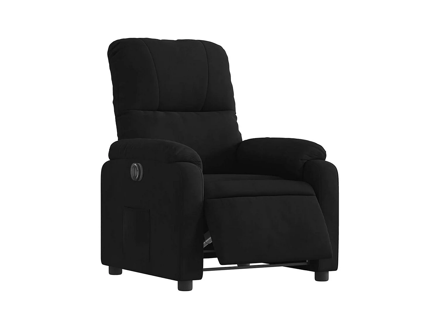 Fauteuil relax TV fonction tissu noire 75 x 89.5 x 103.5 cm DEC028511