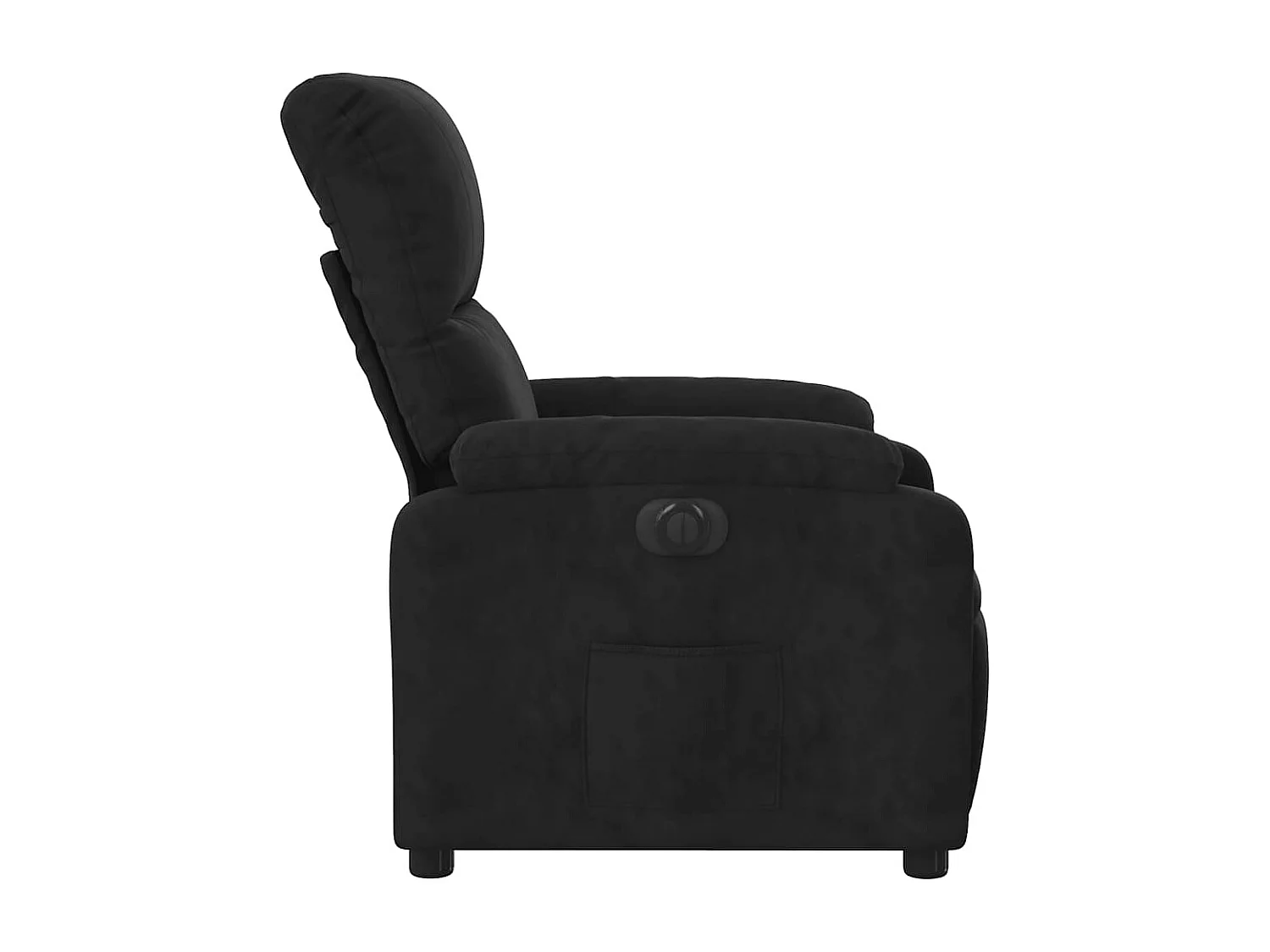 Fauteuil relax TV fonction tissu noire 75 x 89.5 x 103.5 cm DEC028511