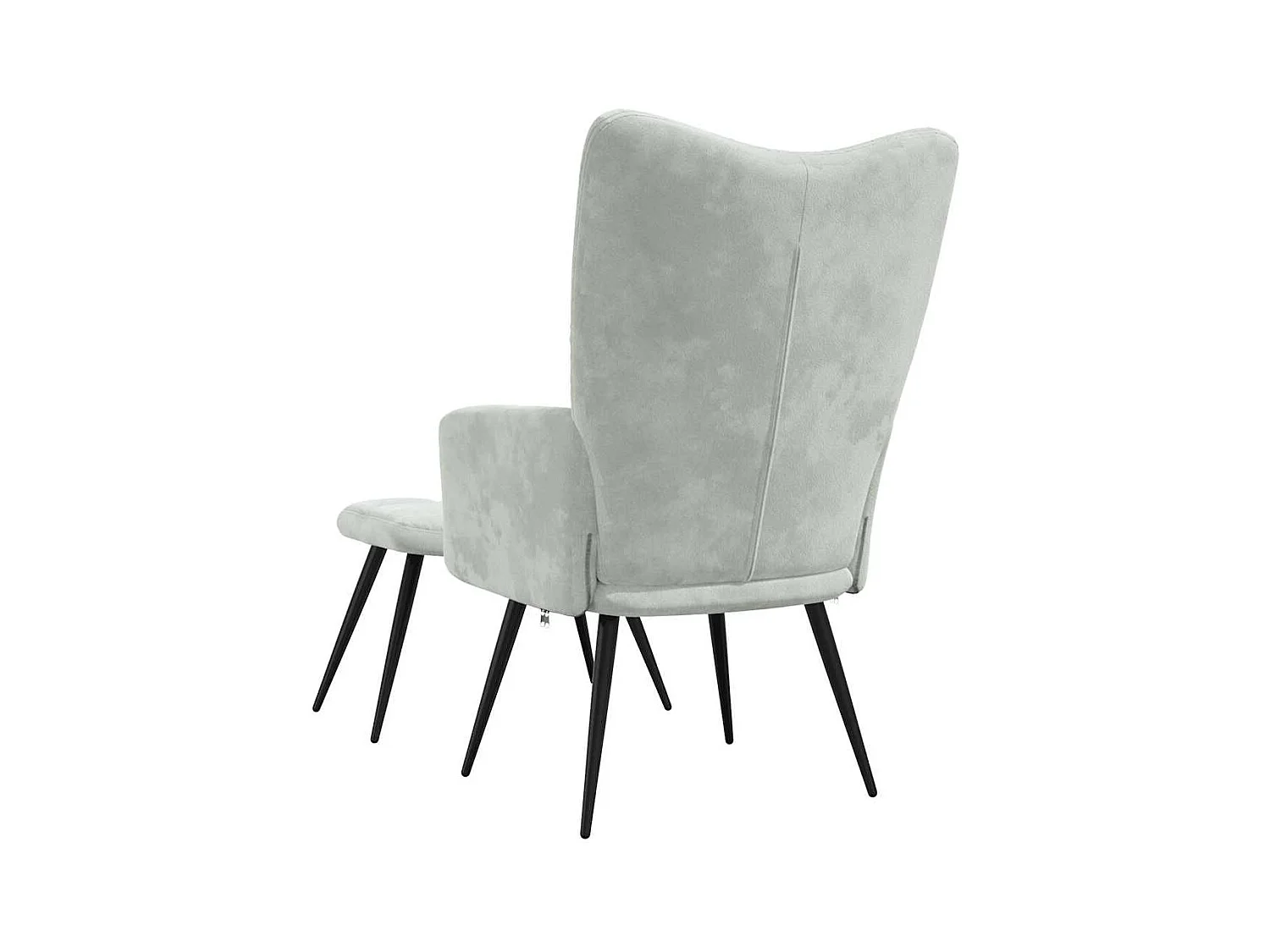 Fauteuil lounge chaise de grise 61 x 70 x 96.5 cm DEC026579