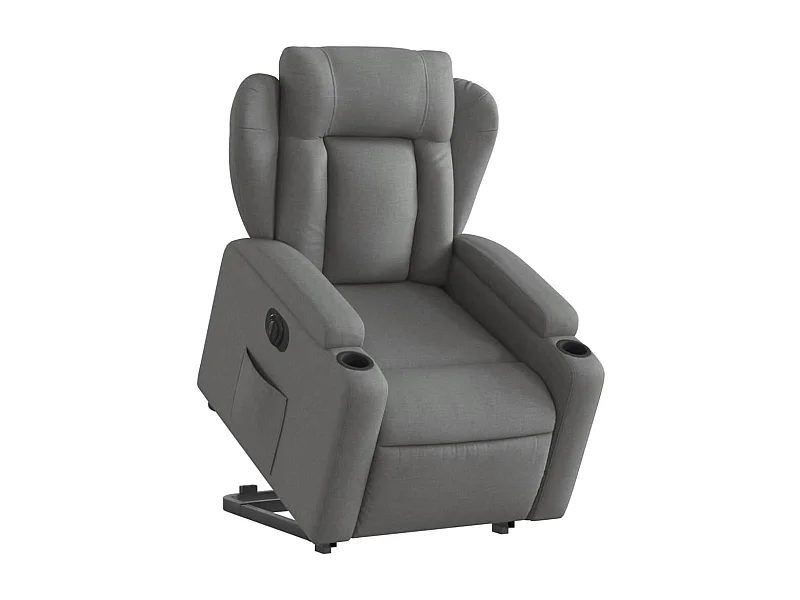 Fauteuil relax TV fonction tissu grise 77 x 94.5 x 100 cm DEC028351