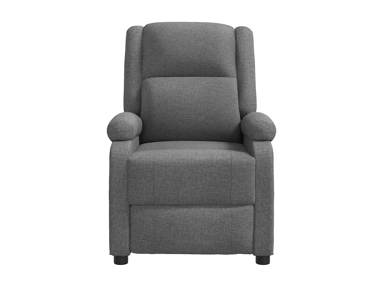 Fauteuil relax TV rembourrage tissu grise 70 x 93 x 98 cm DEC027940
