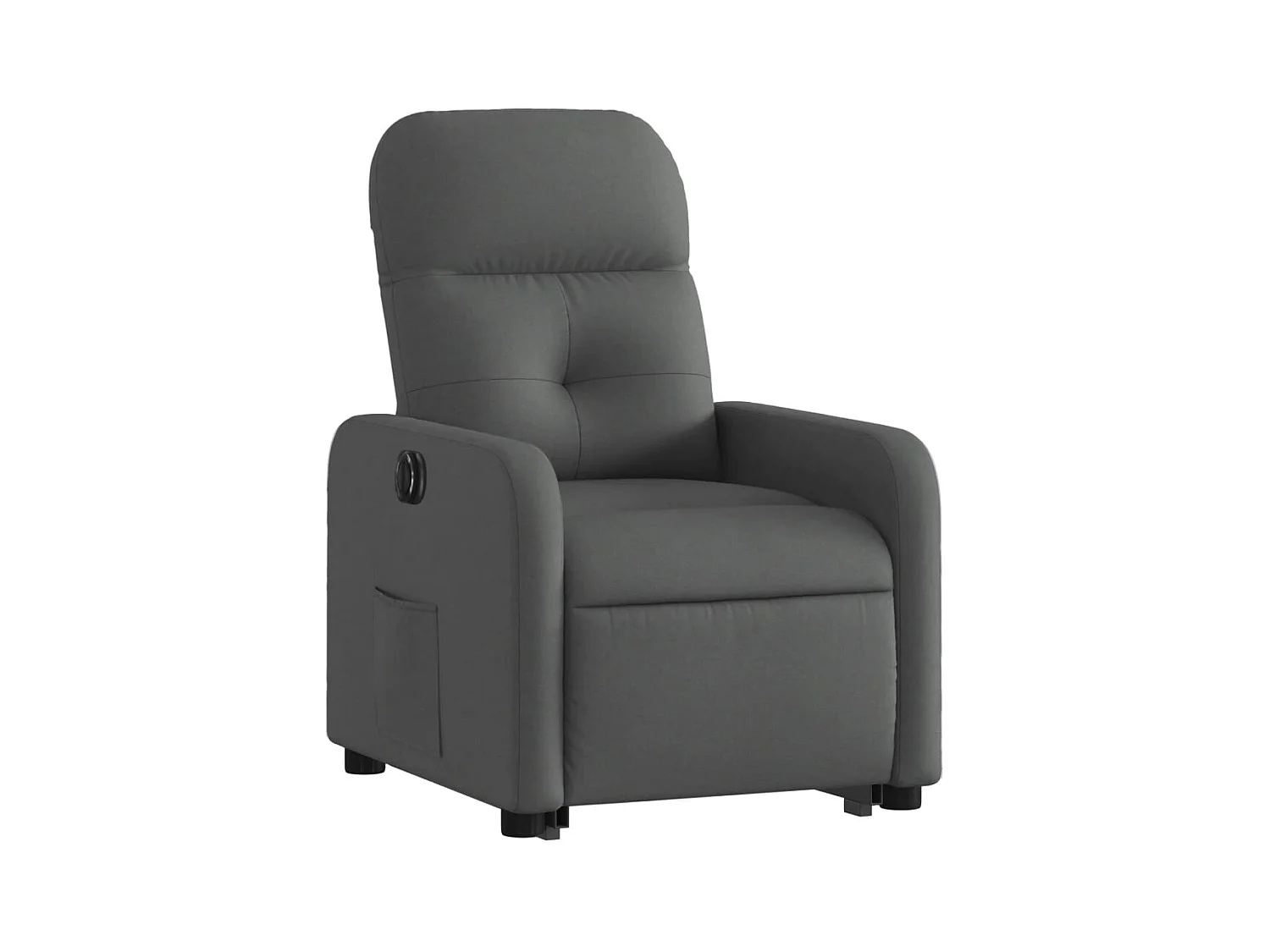 Fauteuil relax TV fonction tissu grise 66 x 89 x 96 cm DEC028349