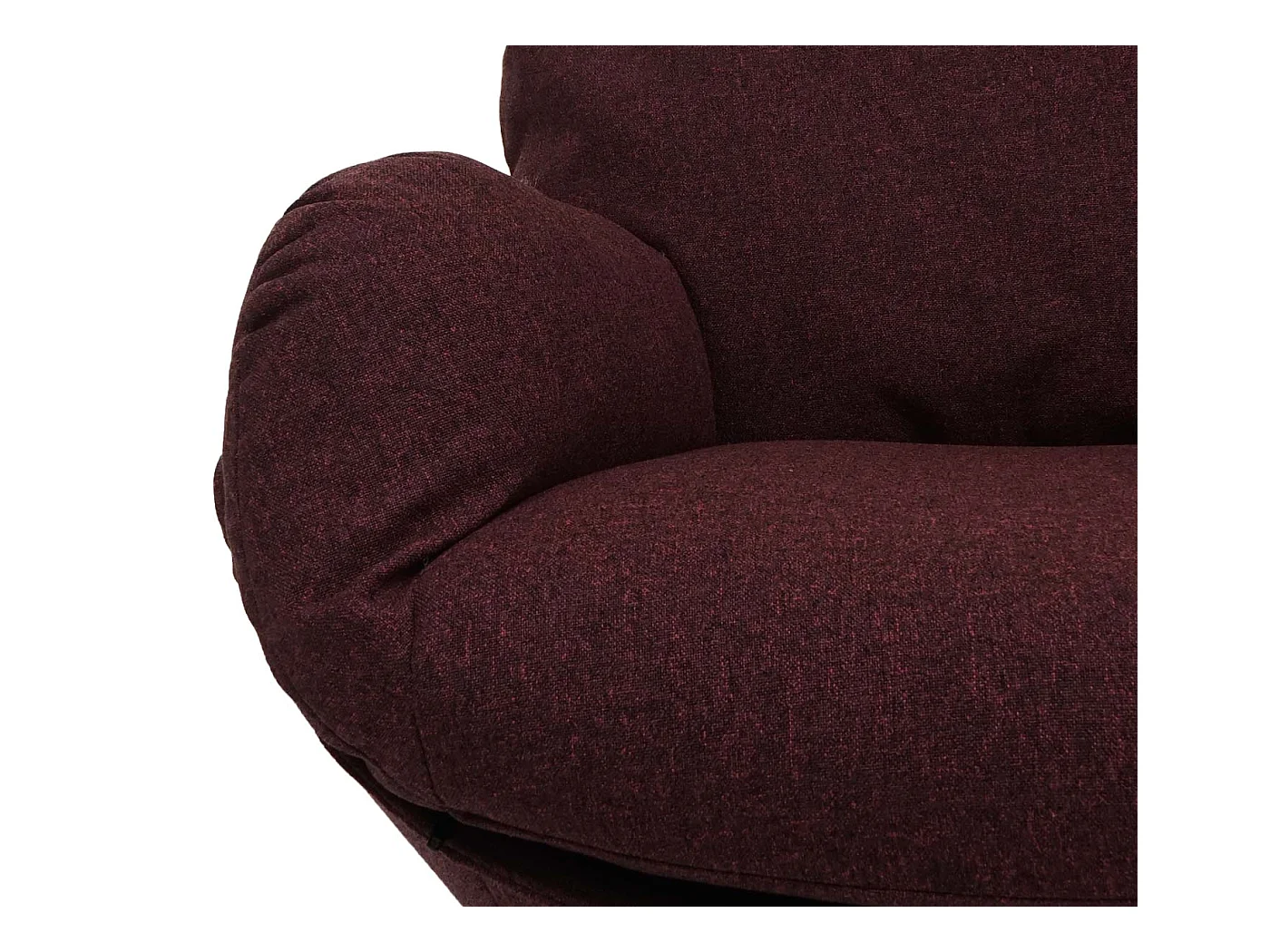 Fauteuil TV de relaxation tissu bordeaux 75 x 42 x 94 cm 04_0006821