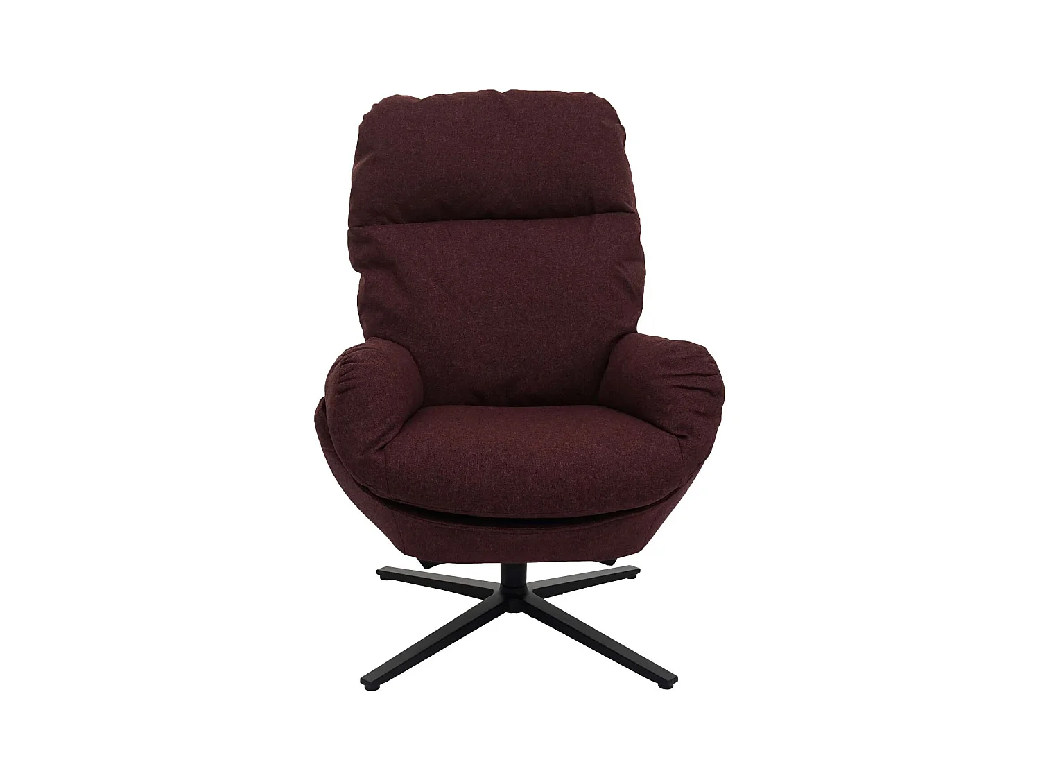 Fauteuil TV de relaxation tissu bordeaux 75 x 42 x 94 cm 04_0006821