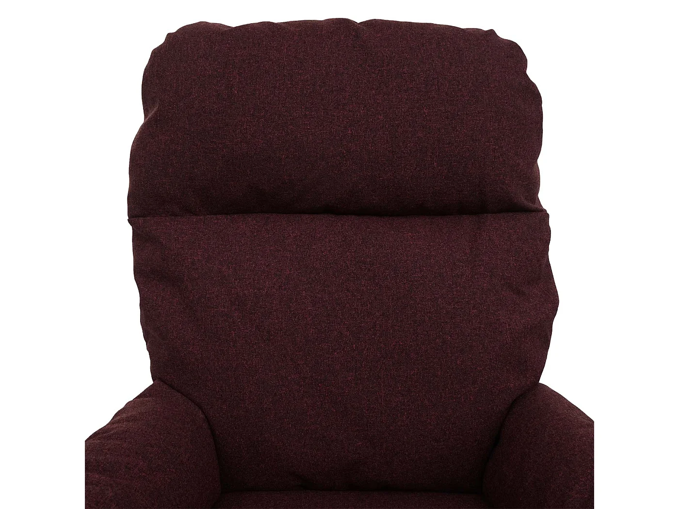 Fauteuil TV de relaxation tissu bordeaux 75 x 42 x 94 cm 04_0006821
