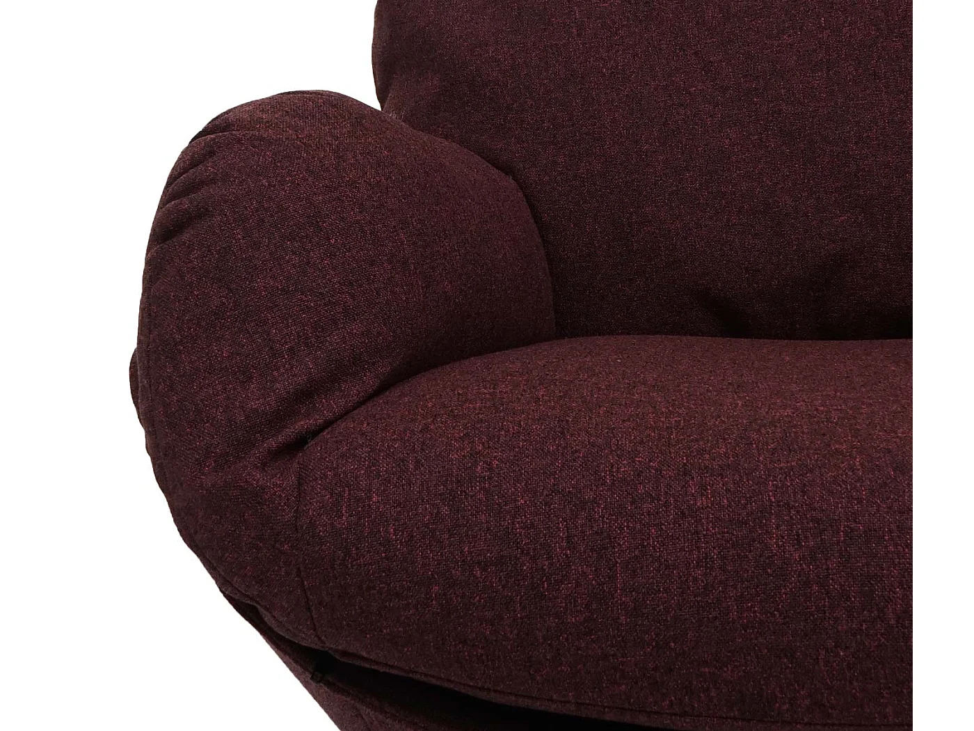 Fauteuil TV de relaxation tissu bordeaux 75 x 42 x 94 cm 04_0006821