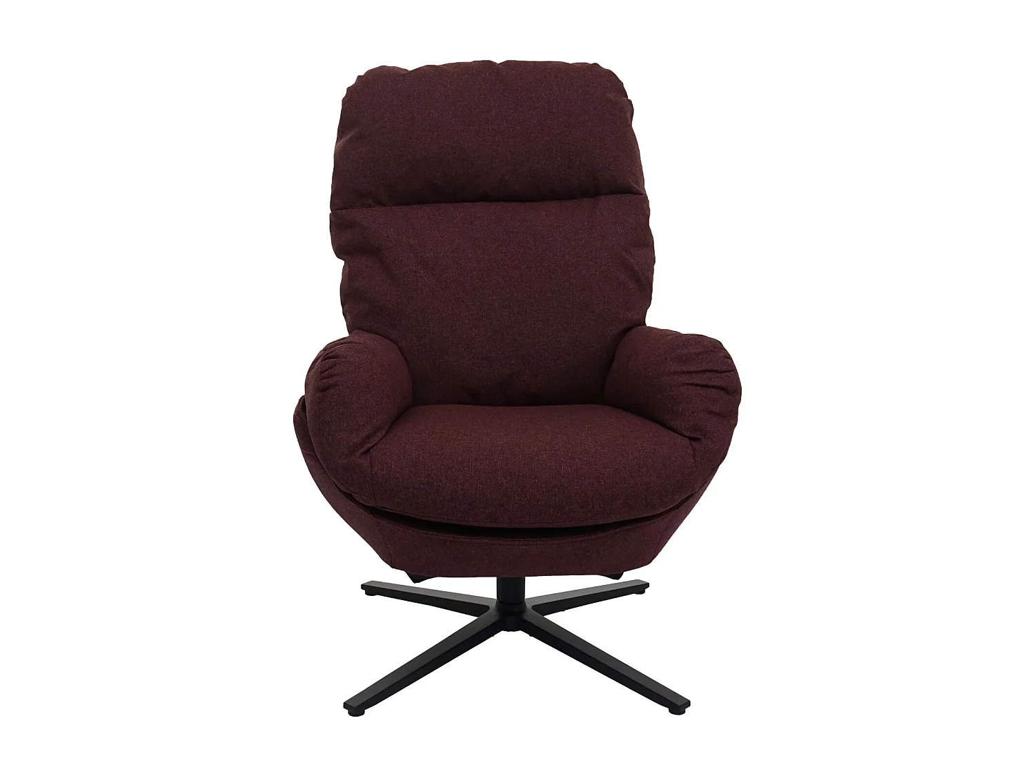 Fauteuil TV de relaxation tissu bordeaux 75 x 42 x 94 cm 04_0006821