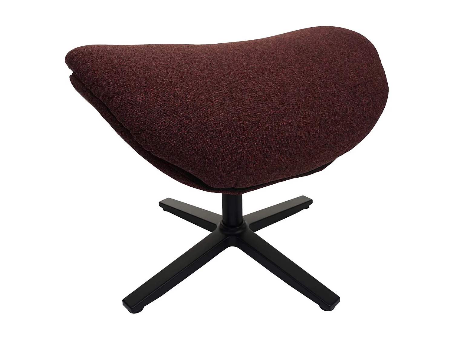 Fauteuil TV de relaxation tissu bordeaux 75 x 42 x 94 cm 04_0006821