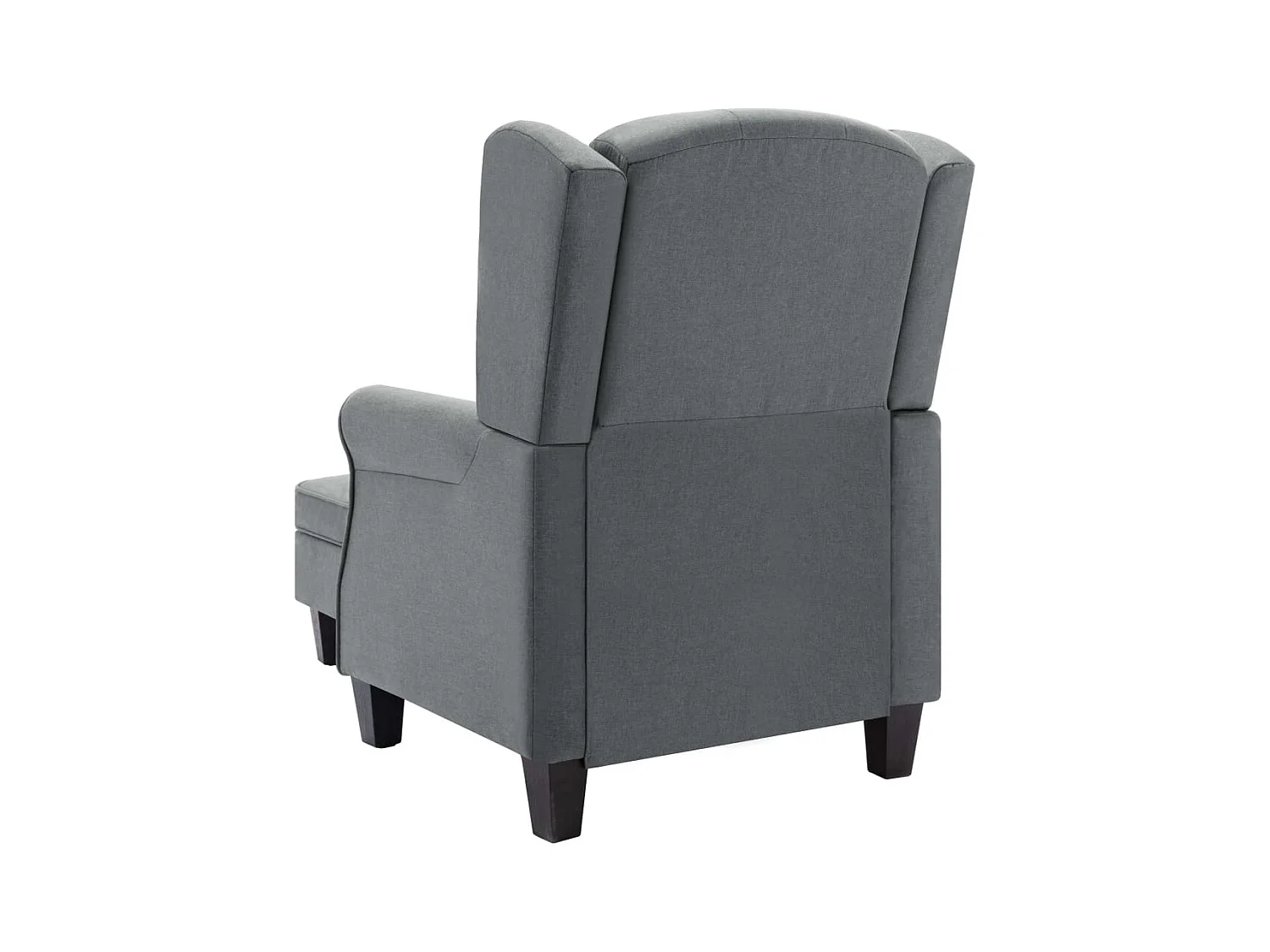 Fauteuil lounge design moderne tissu grise 68 x 78 x 94 cm DEC026832
