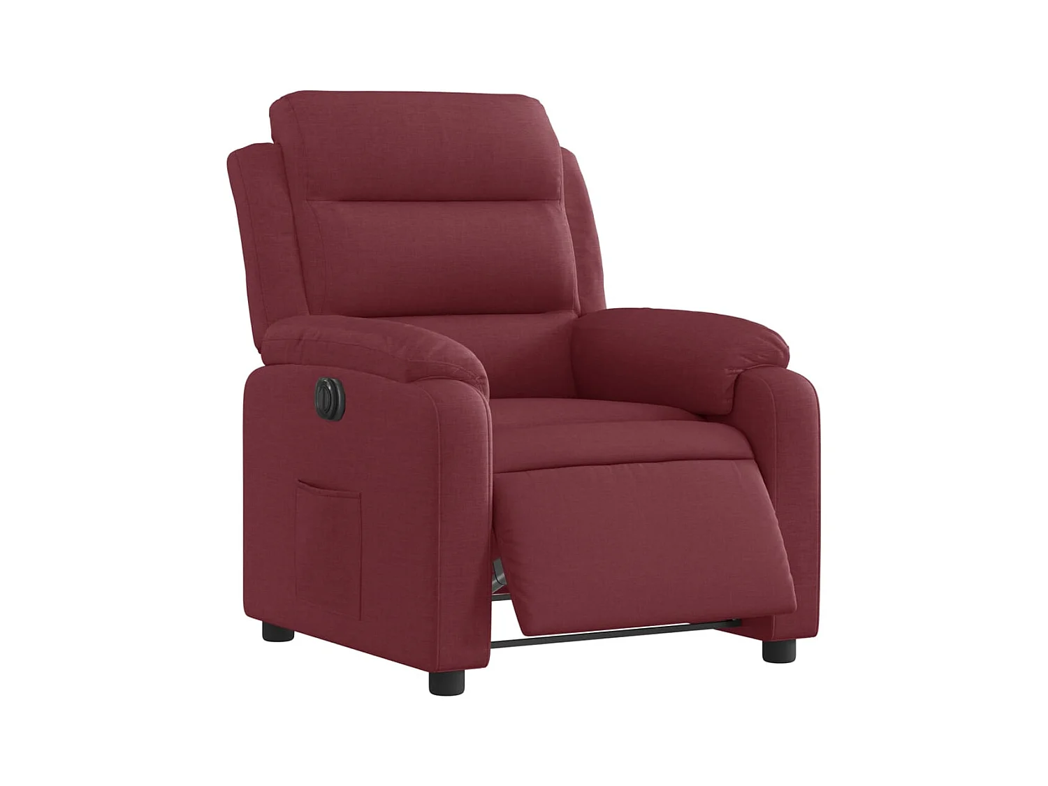 Fauteuil relax TV fonction tissu bordeaux 75 x 92.5 x 100 cm DEC028548