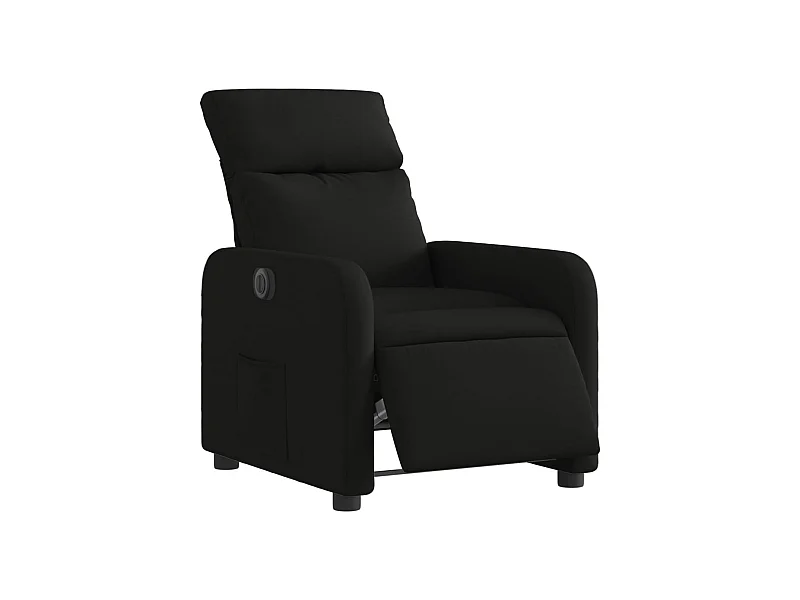 Fauteuil relax TV fonction tissu noire 66 x 89.5 x 95.5 cm DEC028495