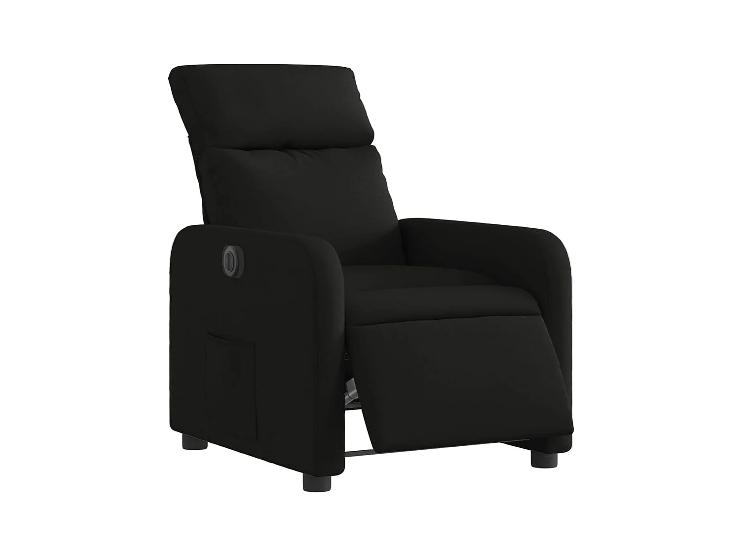 Fauteuil relax TV fonction tissu noire 66 x 89.5 x 95.5 cm DEC028495