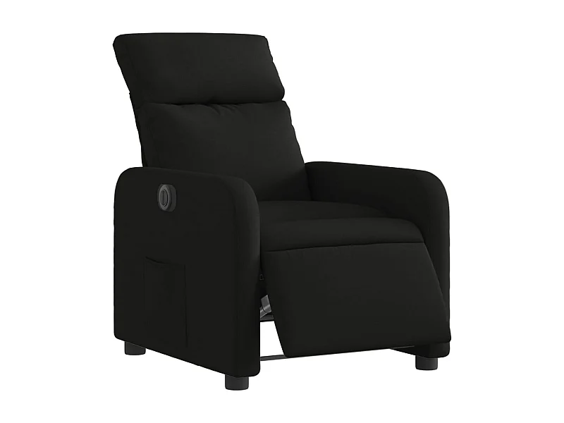 Fauteuil relax TV fonction tissu noire 66 x 89.5 x 95.5 cm DEC028495