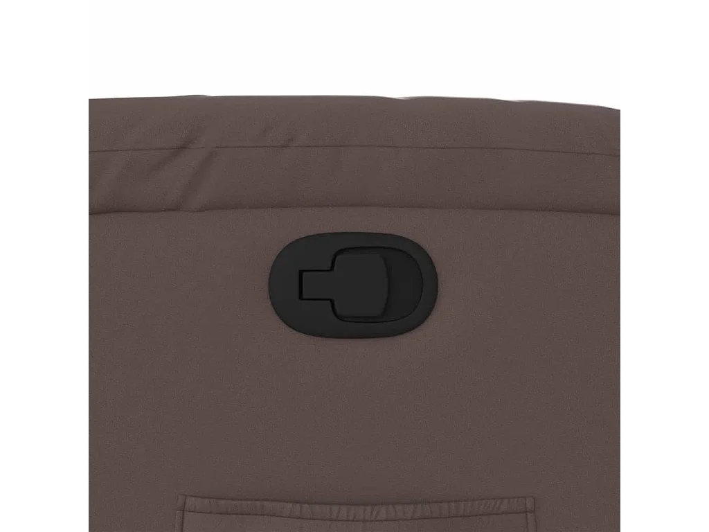 Fauteuil relax TV rembourrage PVC marron 75 x 99 x 99 cm DEC028026