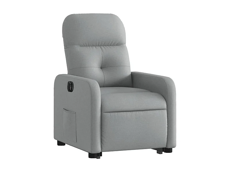 Fauteuil relax TV fonction tissu grise 66 x 89 x 96 cm DEC028323