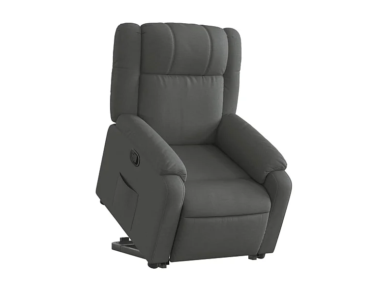 Fauteuil relax TV rembourrage tissu grise 77 x 95 x 99 cm DEC027932